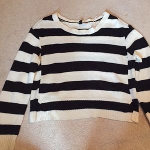 Black and white striped H&M sweater